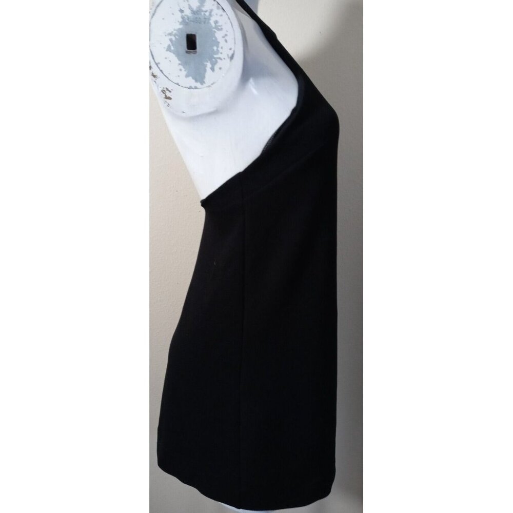 Silence+Noise Size XS Black Sleeveless Mini Lined Dress zippers. - Picture 3 of 9